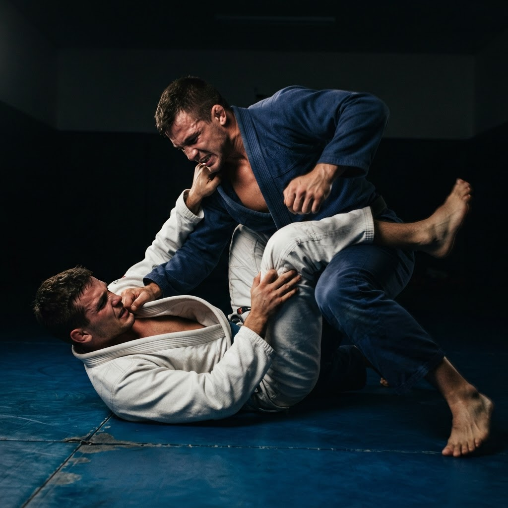 Adults drilling a guard pass