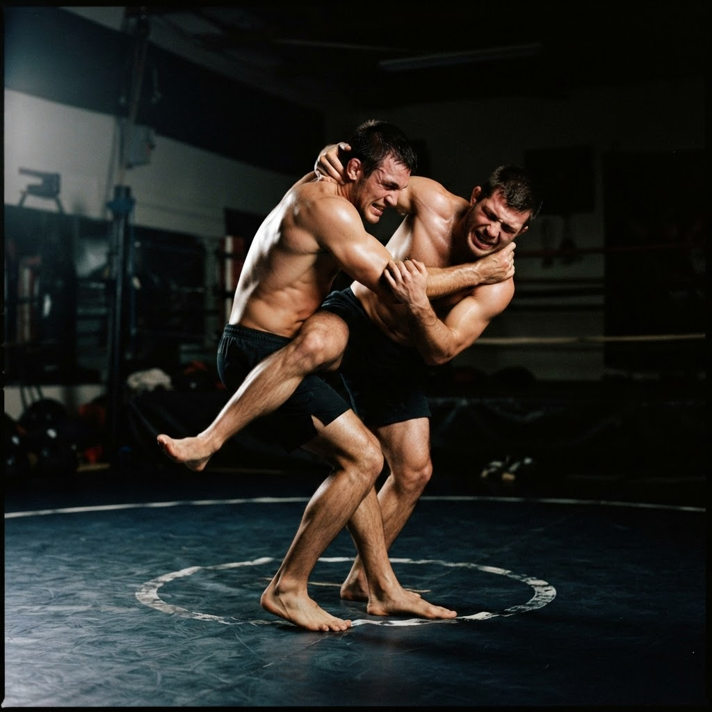 Wrestling takedown drilling